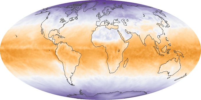 Global Map Net Radiation Image 45