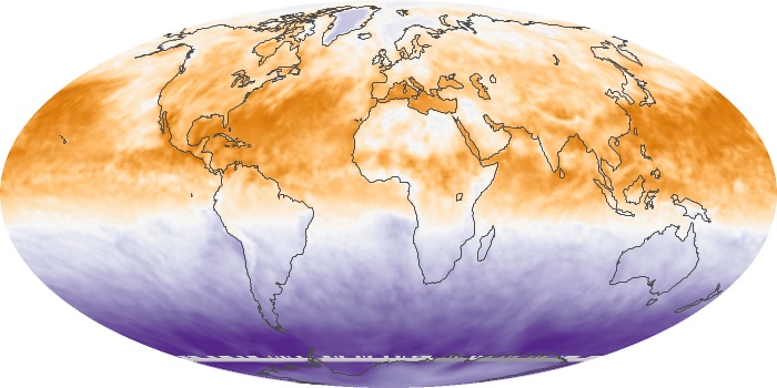 Global Map Net Radiation Image 61