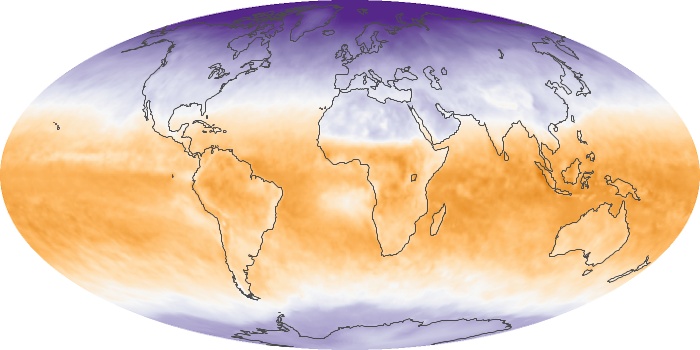 Global Map Net Radiation Image 64