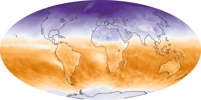 Global Map Net Radiation Image 65