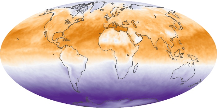 Global Map Net Radiation Image 71