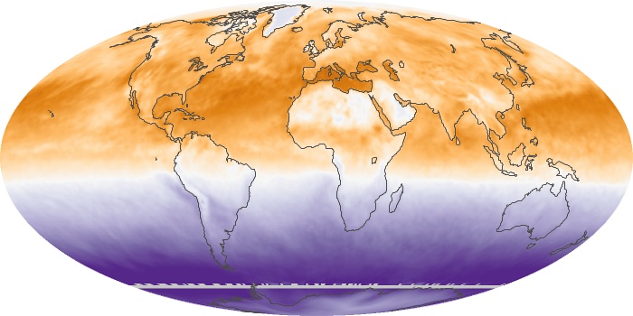 Global Map Net Radiation Image 72