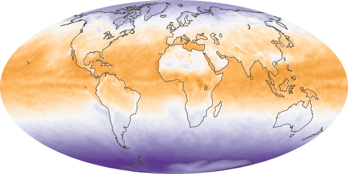 Global Map Net Radiation Image 82