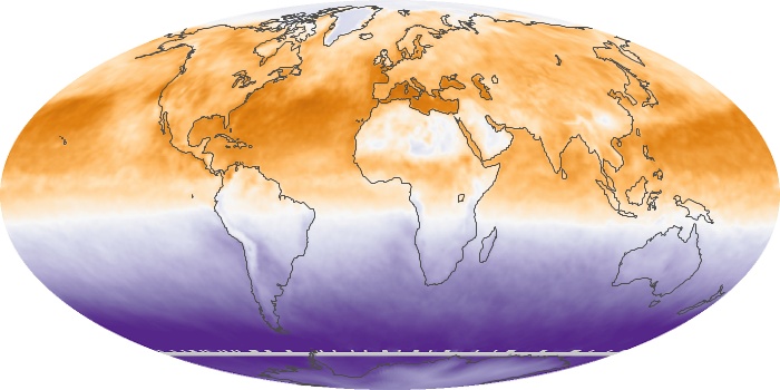 Global Map Net Radiation Image 96