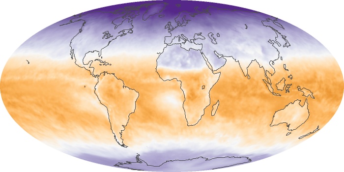 Global Map Net Radiation Image 100