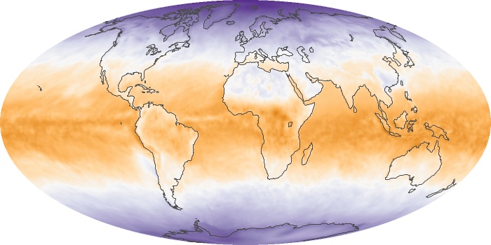 Global Map Net Radiation Image 117