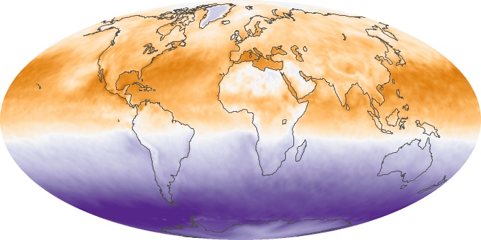 Global Map Net Radiation Image 121