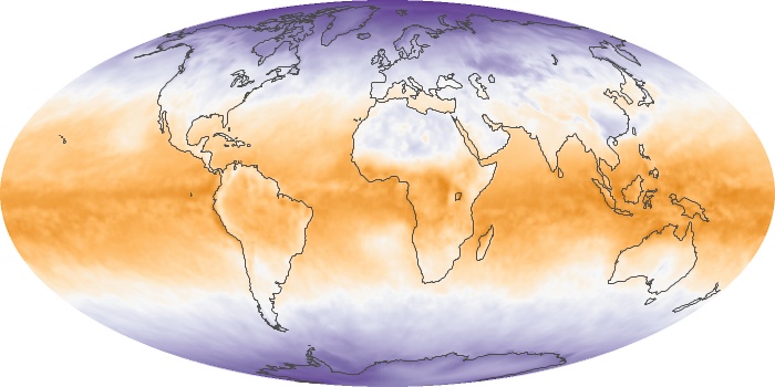 Global Map Net Radiation Image 129