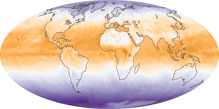 Global Map Net Radiation Image 130