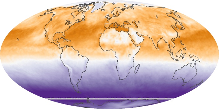 Global Map Net Radiation Image 132