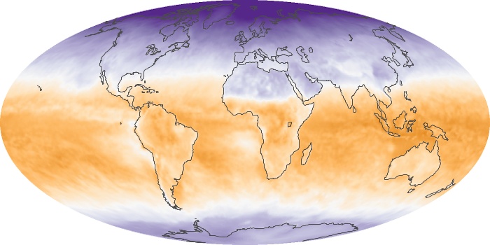 Global Map Net Radiation Image 136