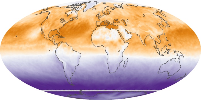 Global Map Net Radiation Image 144