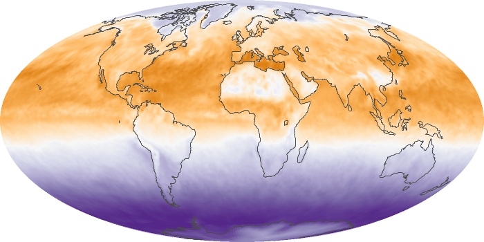 Global Map Net Radiation Image 155