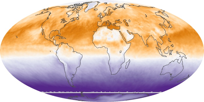 Global Map Net Radiation Image 156