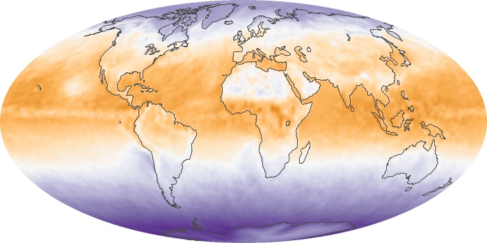 Global Map Net Radiation Image 190