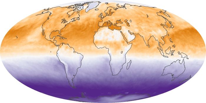 Global Map Net Radiation Image 204