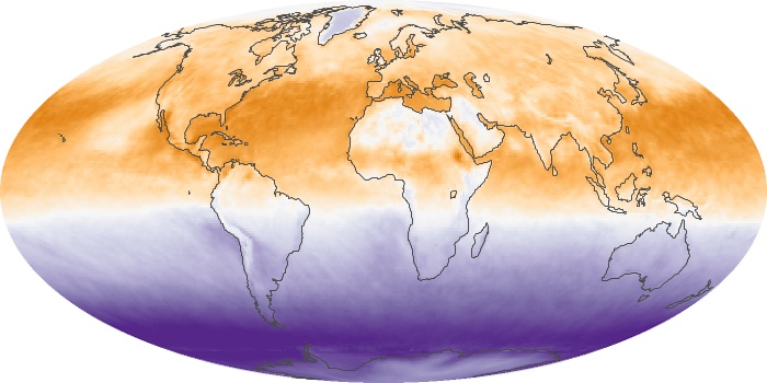 Global Map Net Radiation Image 205