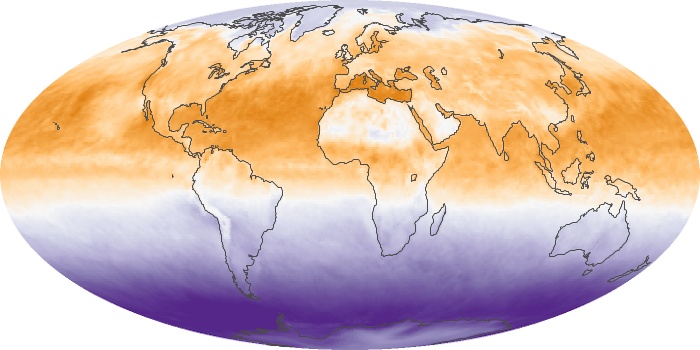 Global Map Net Radiation Image 215