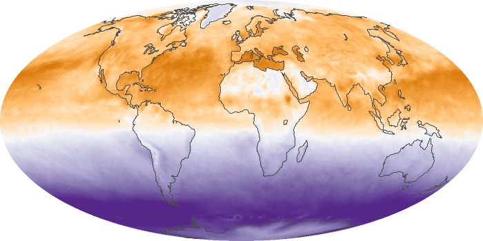 Global Map Net Radiation Image 216