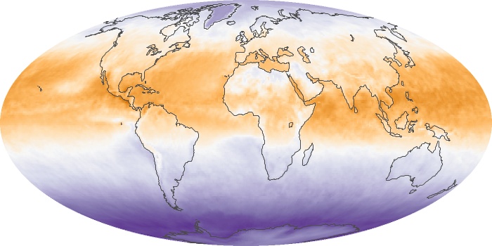 Global Map Net Radiation Image 218