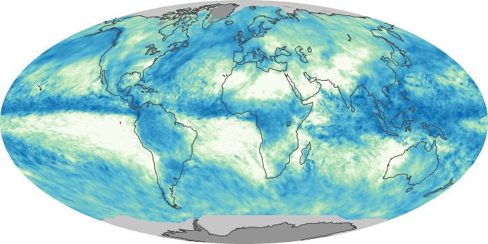 Global Map Total Rainfall Image 5