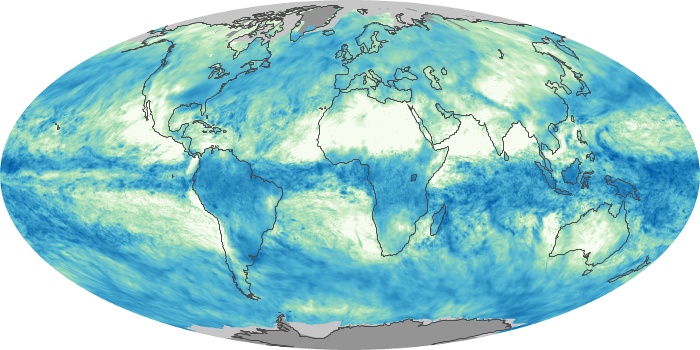 Global Map Total Rainfall Image 22