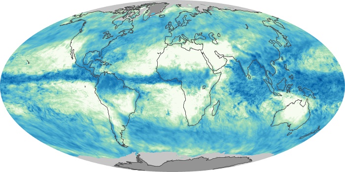 Global Map Total Rainfall Image 25