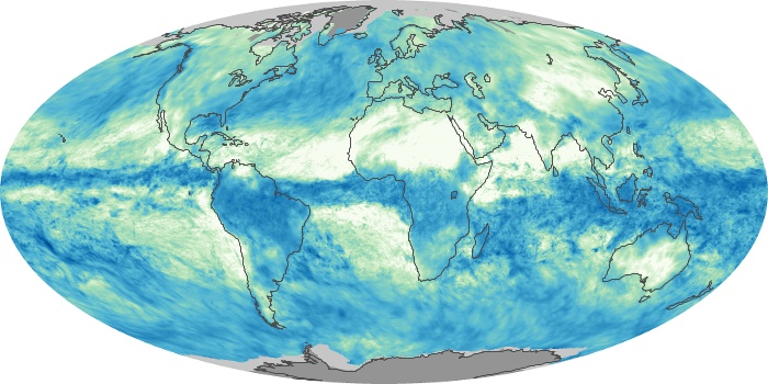 Global Map Total Rainfall Image 58
