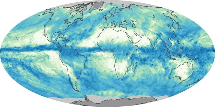 Global Map Total Rainfall Image 36