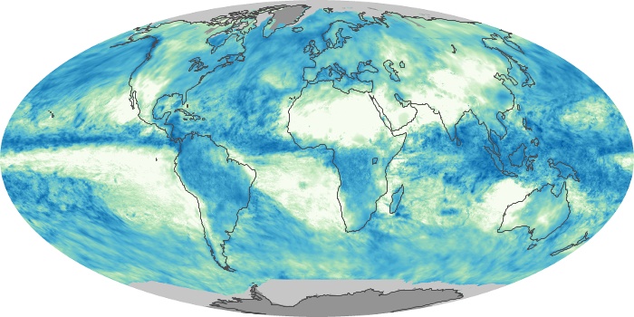 Global Map Total Rainfall Image 66
