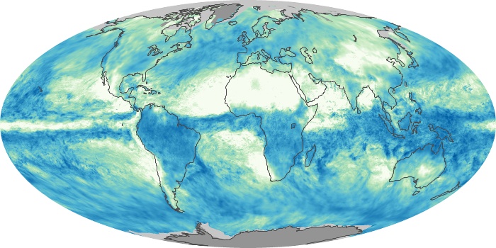 Global Map Total Rainfall Image 46