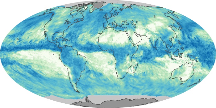 Global Map Total Rainfall Image 77