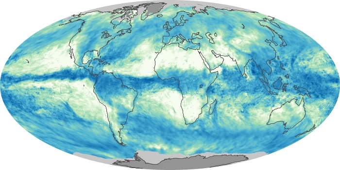 Global Map Total Rainfall Image 84