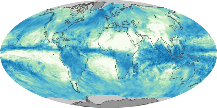 Global Map Total Rainfall Image 91