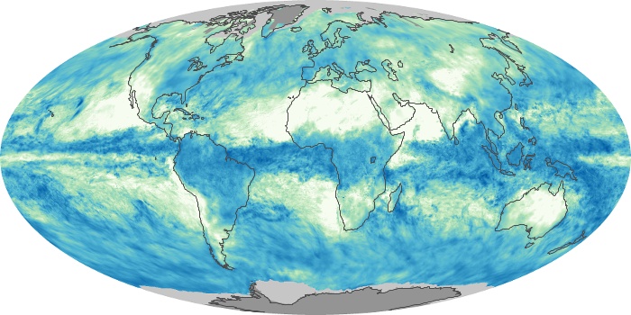 Global Map Total Rainfall Image 95