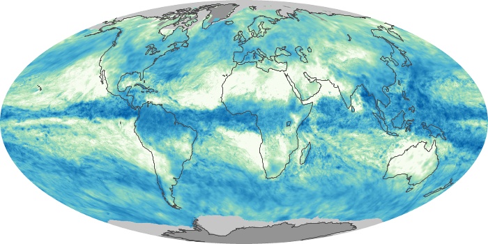 Global Map Total Rainfall Image 96