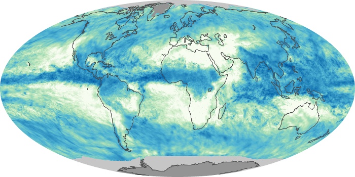 Global Map Total Rainfall Image 99