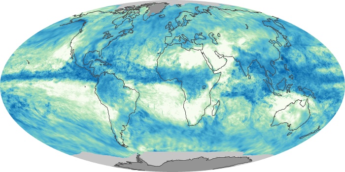 Global Map Total Rainfall Image 100