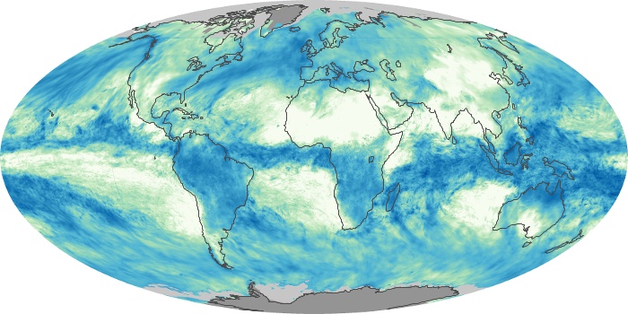 Global Map Total Rainfall Image 80