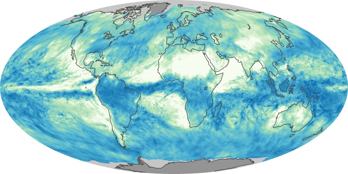 Global Map Total Rainfall Image 82