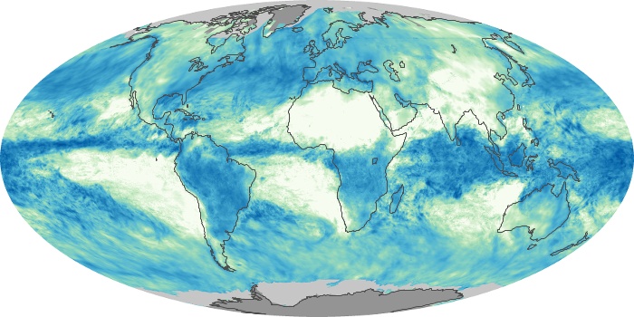 Global Map Total Rainfall Image 91