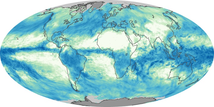Global Map Total Rainfall Image 92