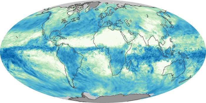 Global Map Total Rainfall Image 93