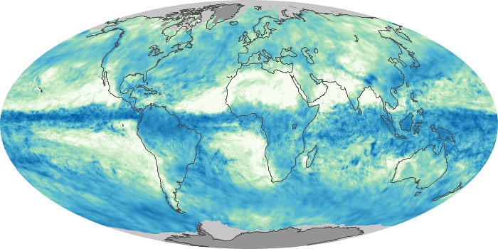 Global Map Total Rainfall Image 95