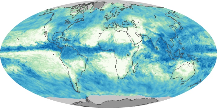 Global Map Total Rainfall Image 97