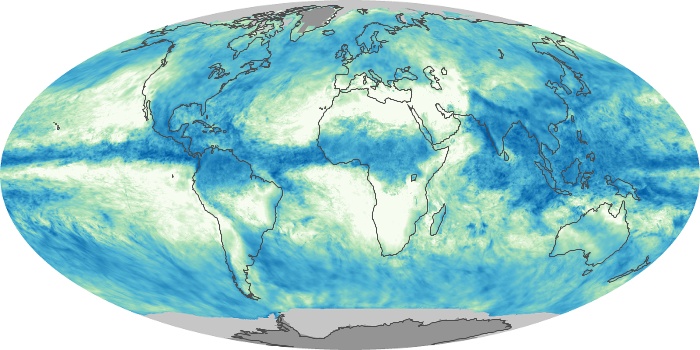 Global Map Total Rainfall Image 122