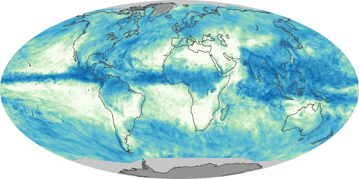 Global Map Total Rainfall Image 99