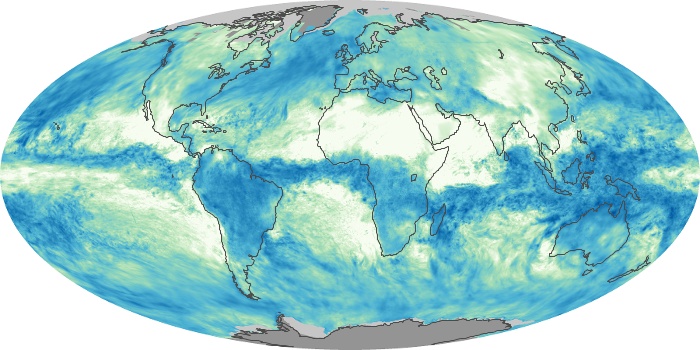 Global Map Total Rainfall Image 105
