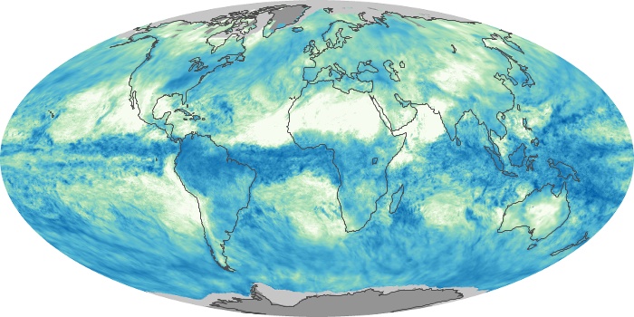 Global Map Total Rainfall Image 107