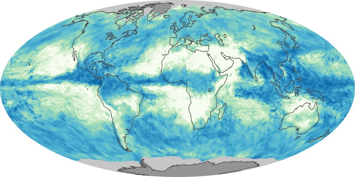 Global Map Total Rainfall Image 133